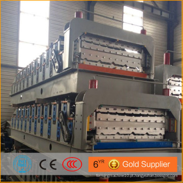 Fornecedor de China cor aço painel de telhado rolo formando máquina / Ondulado Metal Sheet Roof Making Machine